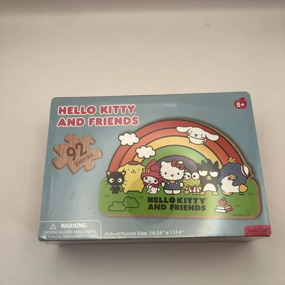 Hello Kitty & Friends Rainbow WOOD Jigsaw Puzzle  SEALED -Christmas, Toys